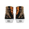 Vans Sk8 Reissue Tiger Embroidery Tiger Stripe Casual High-Top Skate Shoes Unisex Sneakers Black Orange VN0A2XSBORA