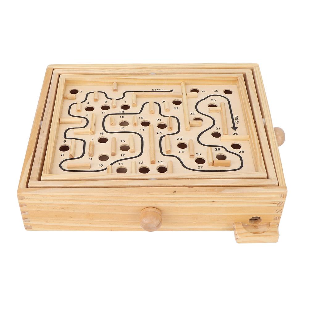 Wooden Puzzle Maze Game Toys Early Educational Learning Toys Party Favor Gift for Boy Girl