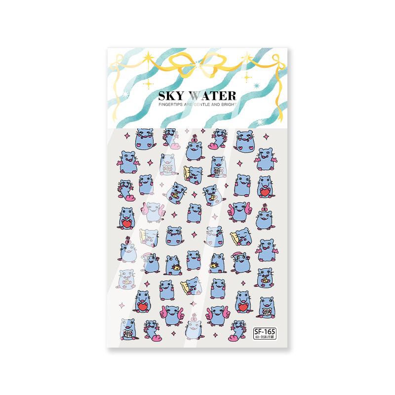 Sky Cartoon Pizza Mouse Nail Art Stickers - Cute, Fun Decorations for Phone, DIY Journal, Notebook, or Nails