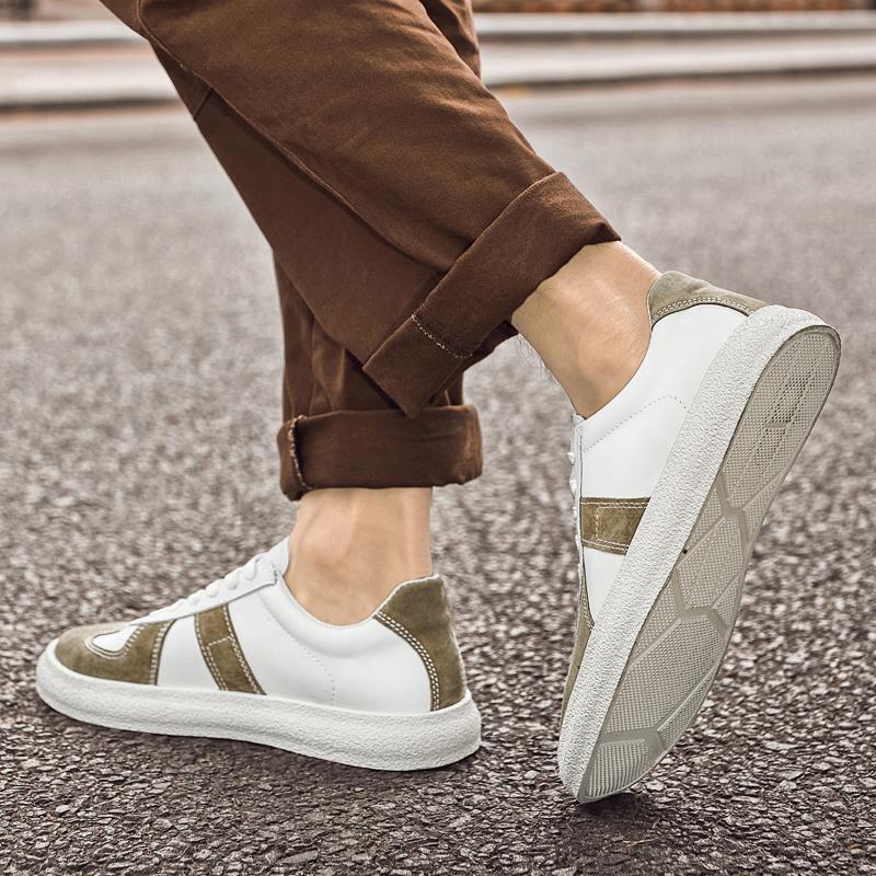 Fashion Classic Mens Casual Shoes New Genuine Leather Fashion Shoes Men Lace-Up Male Comfortable Driving Shoe All-match Mens Sneakers