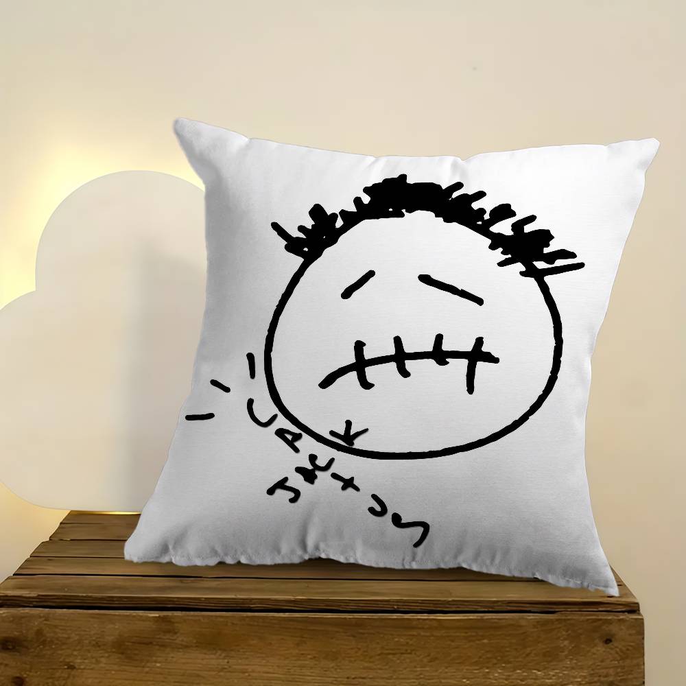 Rapper T-Travis Anime S-Scott Cushion Cover Decorative Pillow Sofa Home Decor Case Pillow Cases