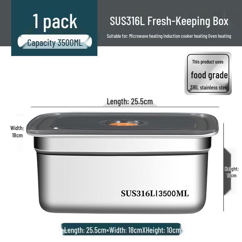 

HANDUNYOU 316 Stainless Steel Food Storage Container Set with Lids
