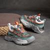 2026 Sommer Neu Dicke Sohle Vollrindleder Mesh Atmungsaktiv Dad Schuhe Mode Lässig Damen Sneaker