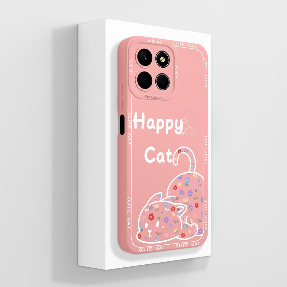 For Honor X8 X8A Case Creative Anime All Body Upgrade Soft Liquid Silicone Mobile Back Cover For Huawei Honor X 8 5G Protectors
