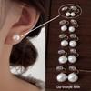 Shi Jia Mantou Lux Pearl Earrings 925 Silver Studs for Women 2024