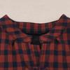 FASHION Pure Cotton  New Velvet Thickened Literary and Retro Top Loose Large Size Thin Plaid Jacket Women's Short