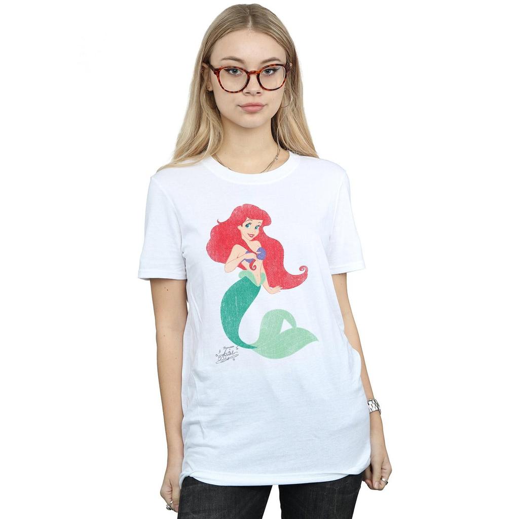The Little Mermaid Womens/Ladies Ariel Cotton Boyfriend T-Shirt