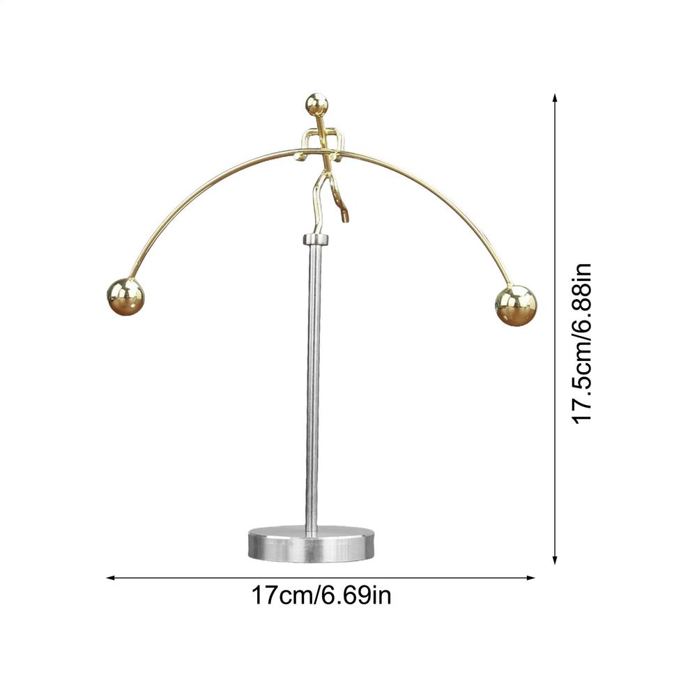 Balance Desk Toy Physics Weightlifter Art Balance Toy Perpetual Motion Toy Physics Toy for Learning Desk Decor for Cabinet