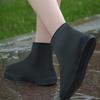 1 Pair Latex Water Proof Shoe Covers Lip-resistant Rubber Rain Boot Rain Gear Overshoes Black Accessories for Outdoor Rainy Day