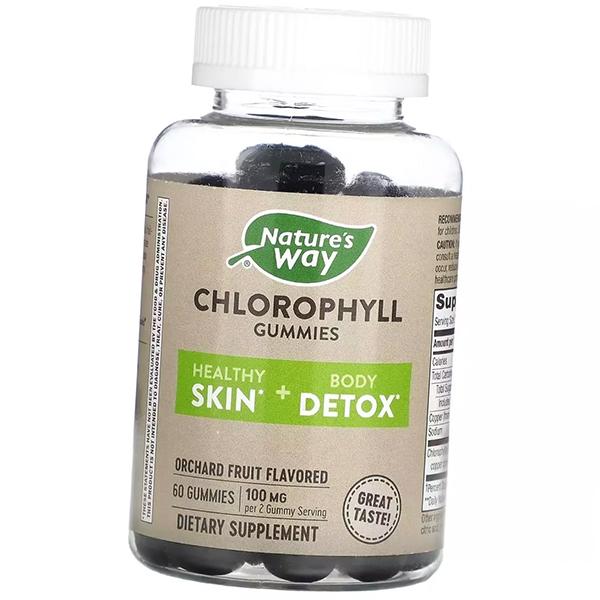 Chlorophyll, Chlorophyll Gummies, Nature's Way 60 Tabs (70344005)