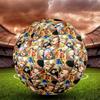 One Piece Print Size 5 Soccer Ball, Standard Match Football for Sports Game and Team Practice, Ideal Gift for Soccer Fans