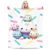 Cartoon Cute Gabby Dollhouse Blanket Flannel All Season Super Warm Throw Blankets for Bedding Travel Plush Thin Quilt