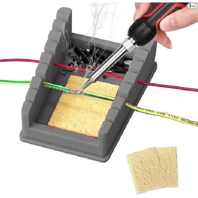 Upgraded Silicone Soldering Stand, Helping Hands Soldering Station, Soldering