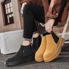 Fashion British Style Leather Men Shoes Men's Chelsea Boots Autumn Winter Ankle Boots Men Slip on Casual Mens Platform Shoes Sneakers