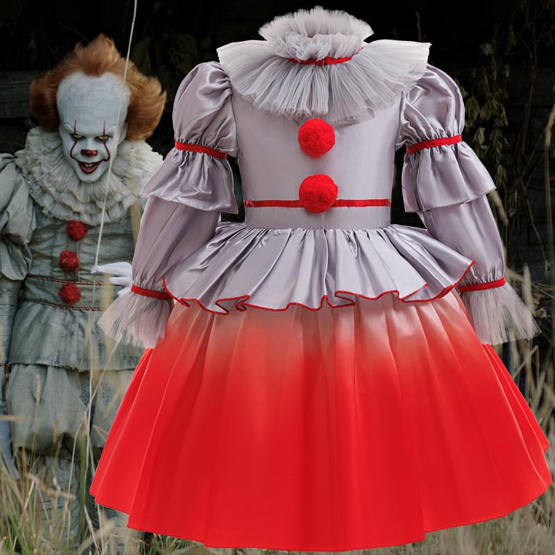 It Cosplay Costume Dress For Kids Halloween Party Dress Up Performance Stage