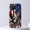 Etui na telefon z flagą USA dla iPhone'a 11 12 Mini 13 14 Pro Xs Max X 8 7 6s Plus 5 Se Xr Shell