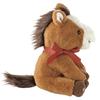 HEADS Plush Toys W160 X D230 X H220mm Brown, 2-Piece Set, Puffy the Pony, Zodiac, HEADS DAP-PBQS