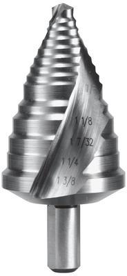 RUKO Spiral Step Drill Cobalt HSS 101706E 2-Flute 1-3/8