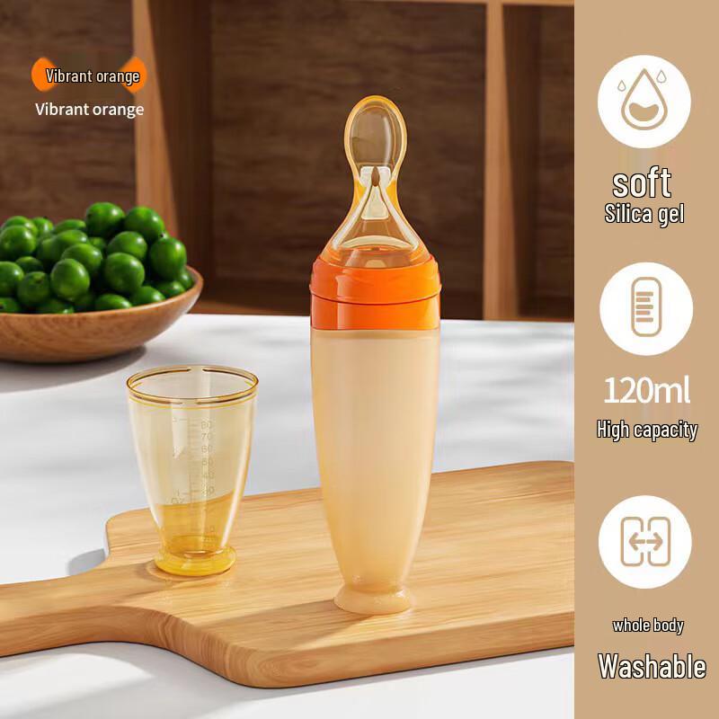 YOUKEBEI Silicone Baby Food Squeeze Spoon Set