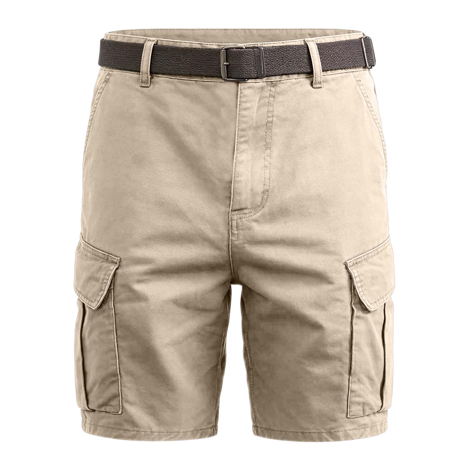 

Men s Casual Beach- Lightweight Workwear Shorts L бежевый