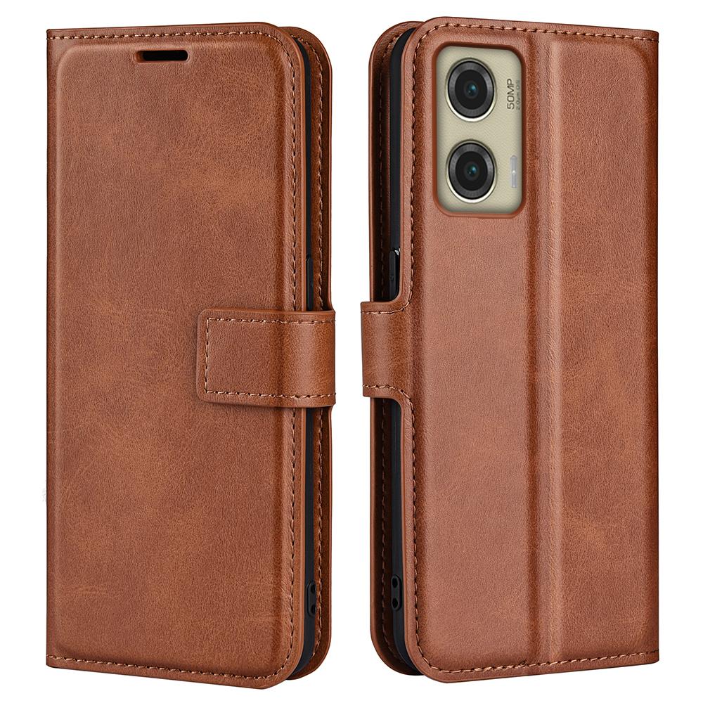 Dla Motorola Moto G Stylus 5G (2024) Etui z podstawką odporne na zarysowania, skórzane etui na telefon o fakturze skóry cielęcej