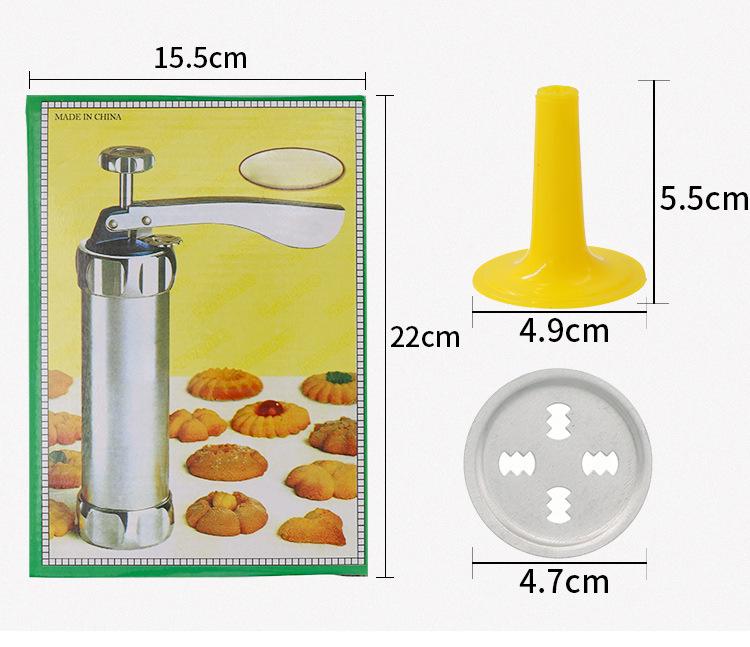 Mașină Multifuncțională de Uz Casnic pentru Prăjituri cu 20 de Forme pentru Bezea și Prăjituri și Duze de Decorare.