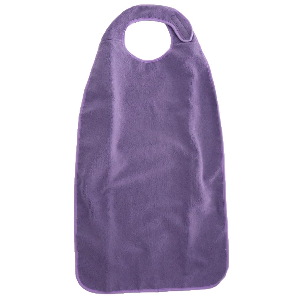 Großes wasserdichtes Lätzchen aus Frottee für Erwachsene mit Parkinson-Hand, Kleidungsschutz, 18x34 Zoll