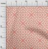 oneOone Cotton Flex Dark Peach Fabric Geometric  Diy Clothing Quilting Fabric Print Fabric By Yard 40 Inch