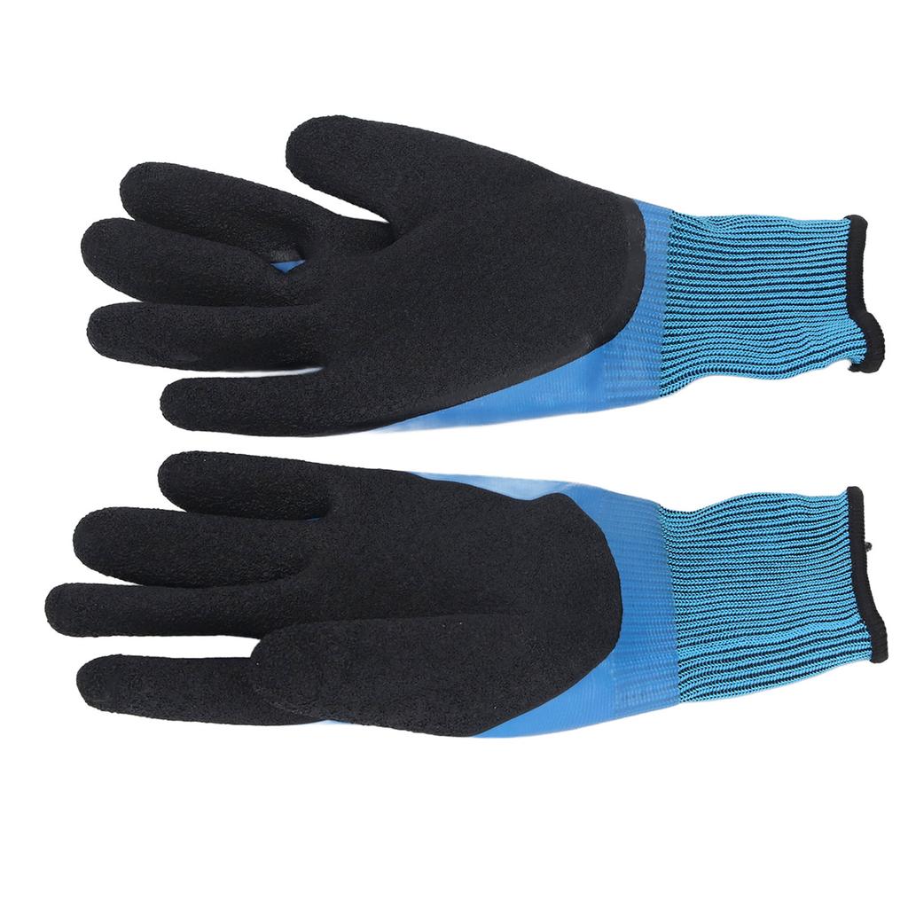 2 Pcs Electrical Insulated Gloves 1000V Voltage Double Sided Insulating Non Slip Nylon Rubber Electr