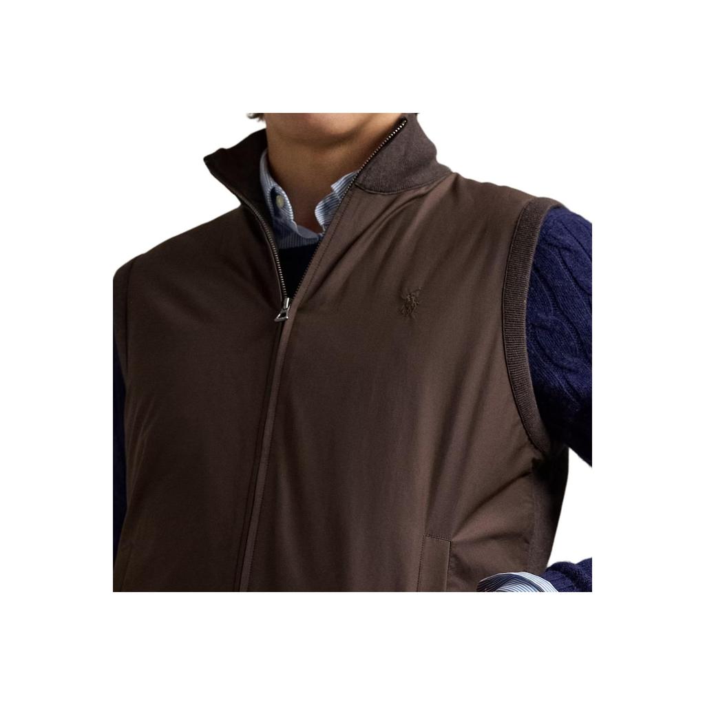 Polo Ralph Lauren Regular Fit Mixed Full Zip Embroidered High Neck Vest Men vest 710954585-002