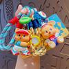 Cute Keychain Teddy Bear Figurine Hanging Decoration Couple Student Backpack Car Decoration Keychain Gift