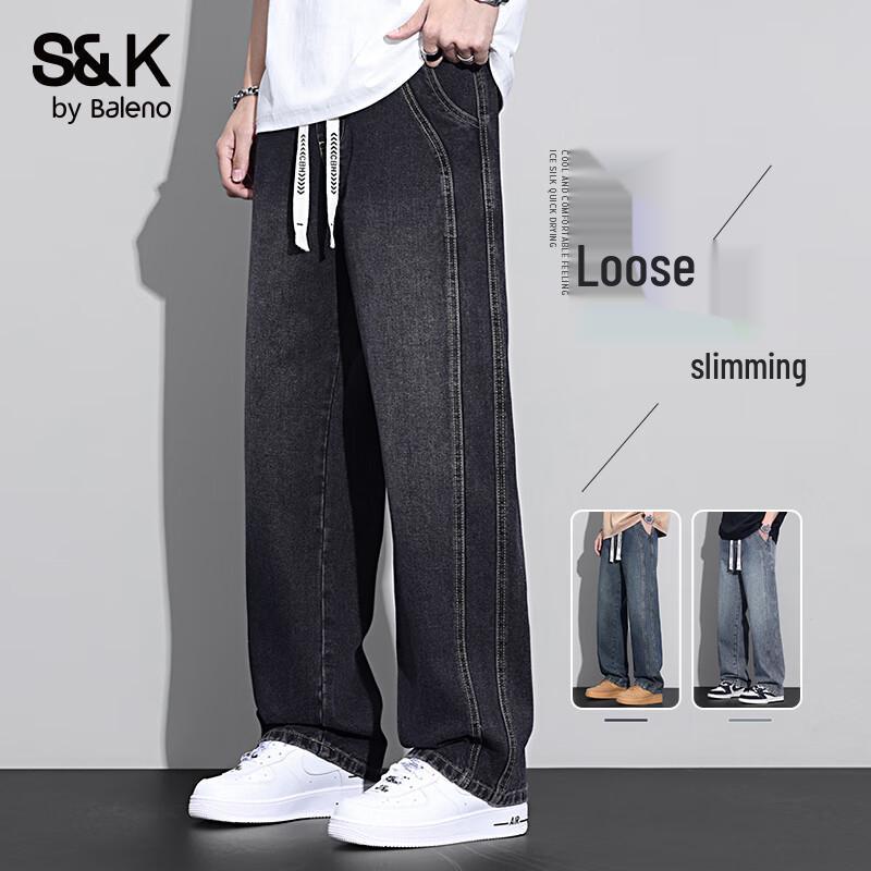 

Baleno S&K Men s Relaxed Straight Jeans 3XL