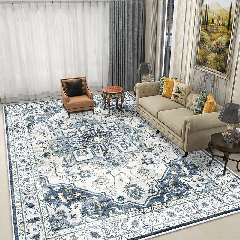 Boho Style Carpet Living Room Antiskid Easy Cleaning Sofa Tables Mat Fluffy Soft Office Lounge Rug Large Area Machine Washable