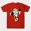 Men Black Print T-shirt Gizmoduck! No-Cut Transfer Paper Print Cotton Tshirt