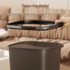 Light Luxury Transparent Large Capacity Trash Can for Home & Office