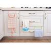Multi-purpose Kitchen Cabinet Door Back Plastic Towel Holder Dishcloth Hanger Rack