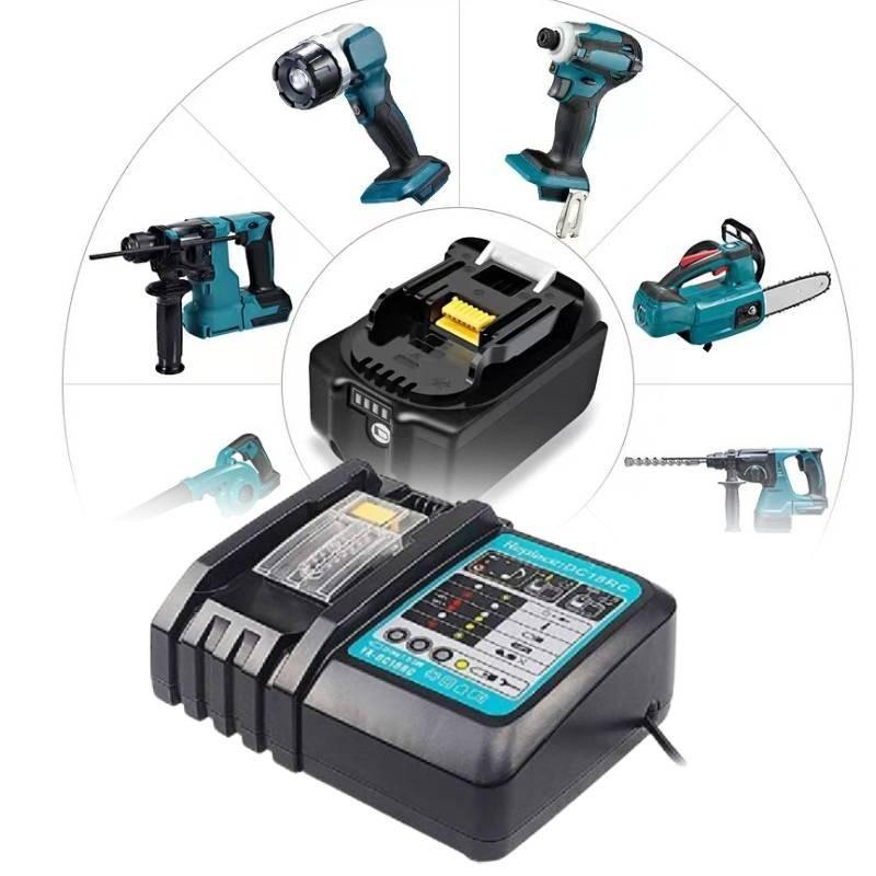 Zuverlässiges Makita DC18RC Ladegerät für 14,4V bis 18V Lithium-Ionen-Akkus mit CE-Zertifizierung