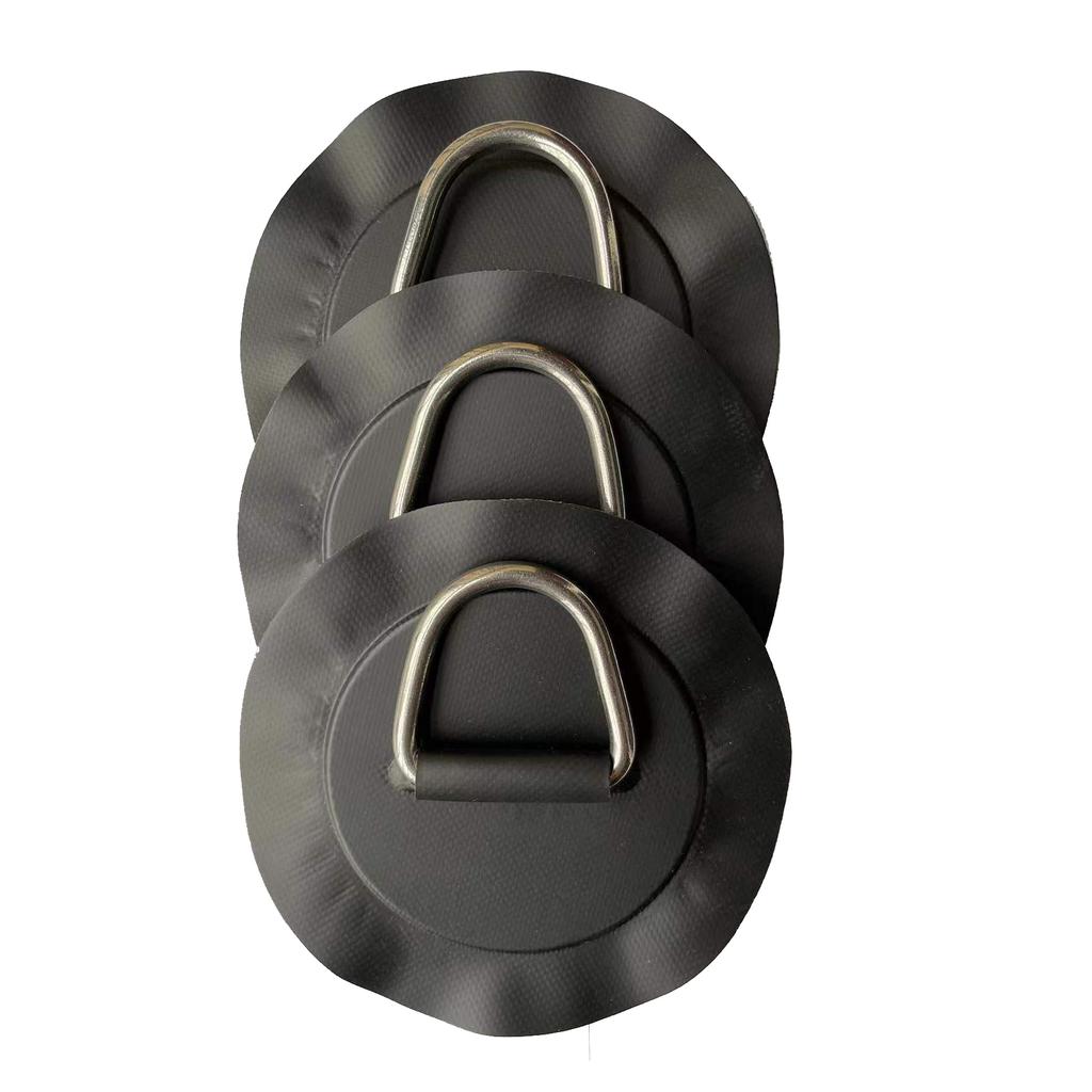 STAINLESS STEEL D-Ring Pad for PVC Inflatable Boat Raft 5.9inch Round Waterproof