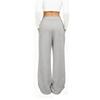 Ladies' Fashionable Color Straight Leg Pants With High Waist Pockets Casual Pants