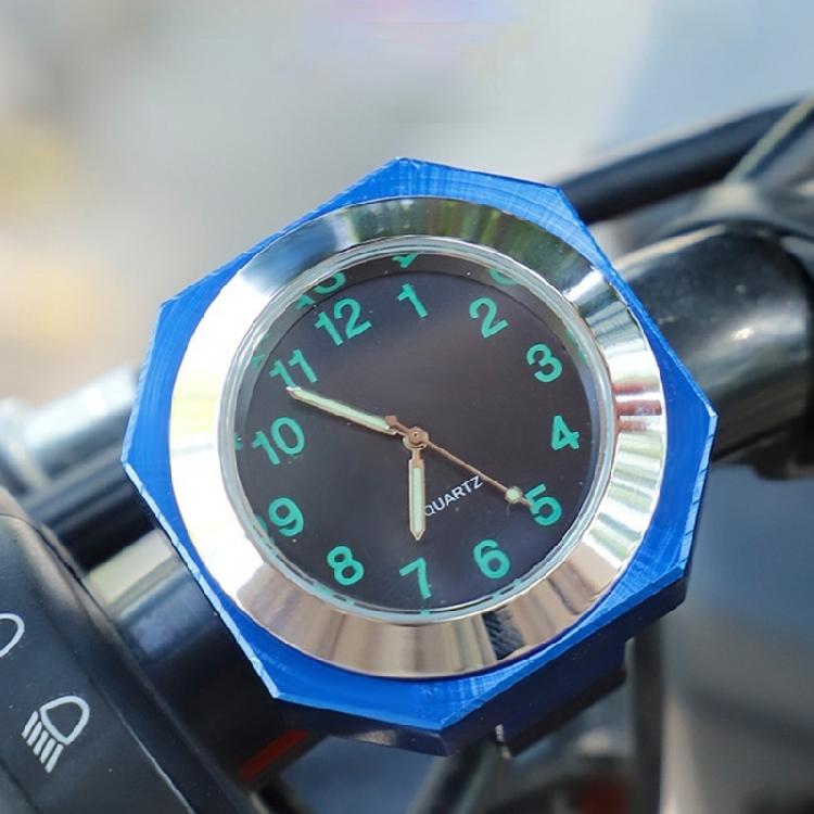 All Weather Resistant Motorcycle Dashboard Gauge Time Display Device Metal Octagonal Clock Simple Installation Design