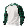 Men's Christmas Raglan Crewneck Fleece Sweatshirt