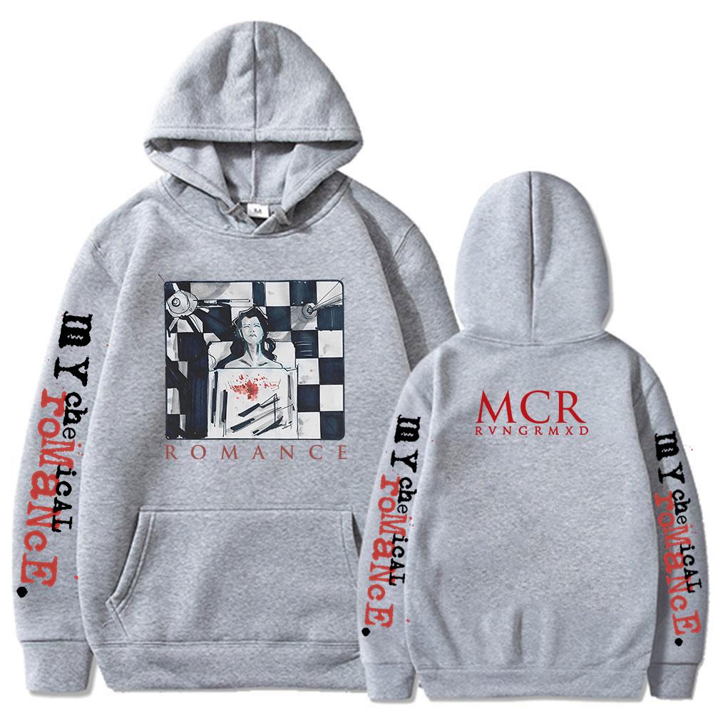 Band My Chemical Romance MCR Hoodies The Black Parade Punk Gothic Vintage Sweatshirt Men's Women Oversized Pullovers Streetwear