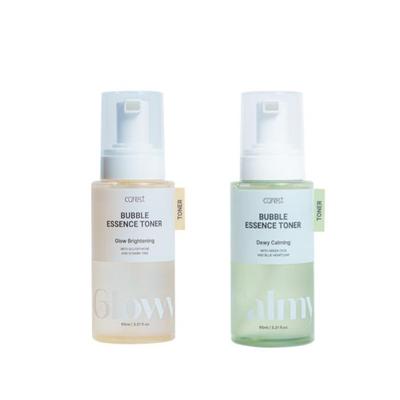 CUREST Bubble Essence Toner Duo Set – Glow Brightening & Moisture Calming (95 Ml × 2)