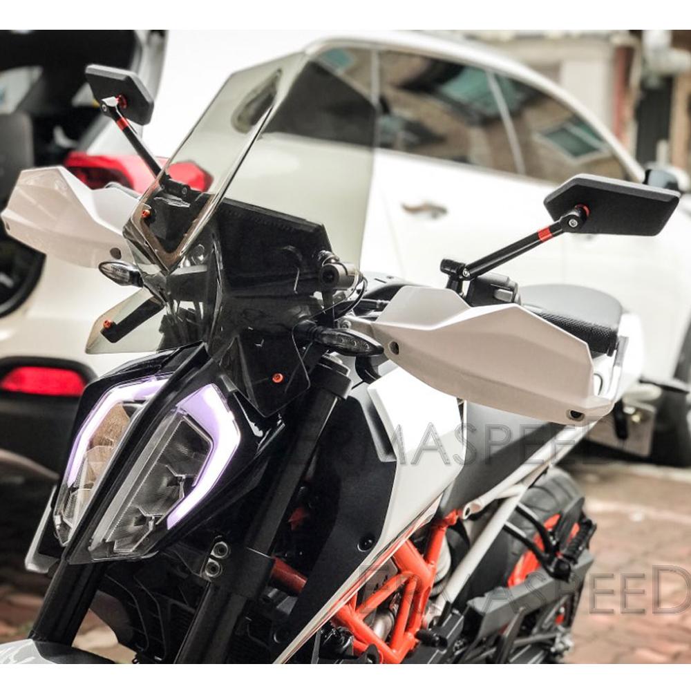 Univerzální CNC motocyklová boční zrcátka 8mm 10mm černá zpětná zrcátka na řídítka otočná o 360 stupňů pro motocykl