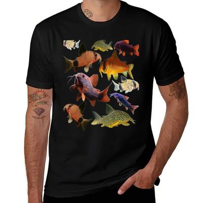 Tričko Corydoras Collage Pracovní Krátký Rukáv Bavlněný Top