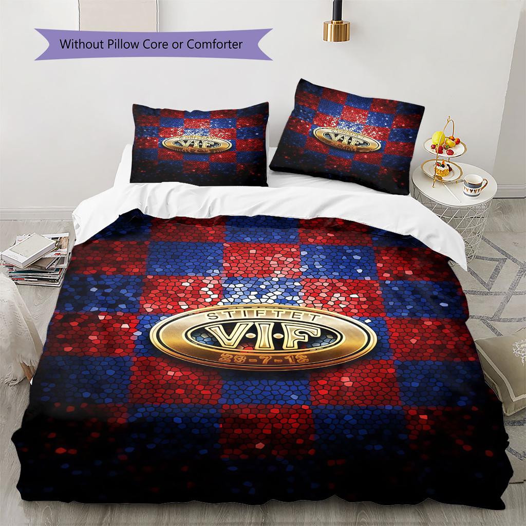 Vålerenga Bedding Quilt Set Quilt Cover Pillowcase Home Decoration Birthday Gift (1 * duvet cover + 2 * pillowcase, without core)