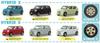 Suzuki Alto Collection X Complete Set of 6 Gachapon Capsule Toy 1/64 Types,