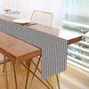 Easy Care Table Decor Modern Geometric Runner, Black And White Checkered Washable Rectangular Desk Runner 72 Inch Striped for Dining Decorative Cover