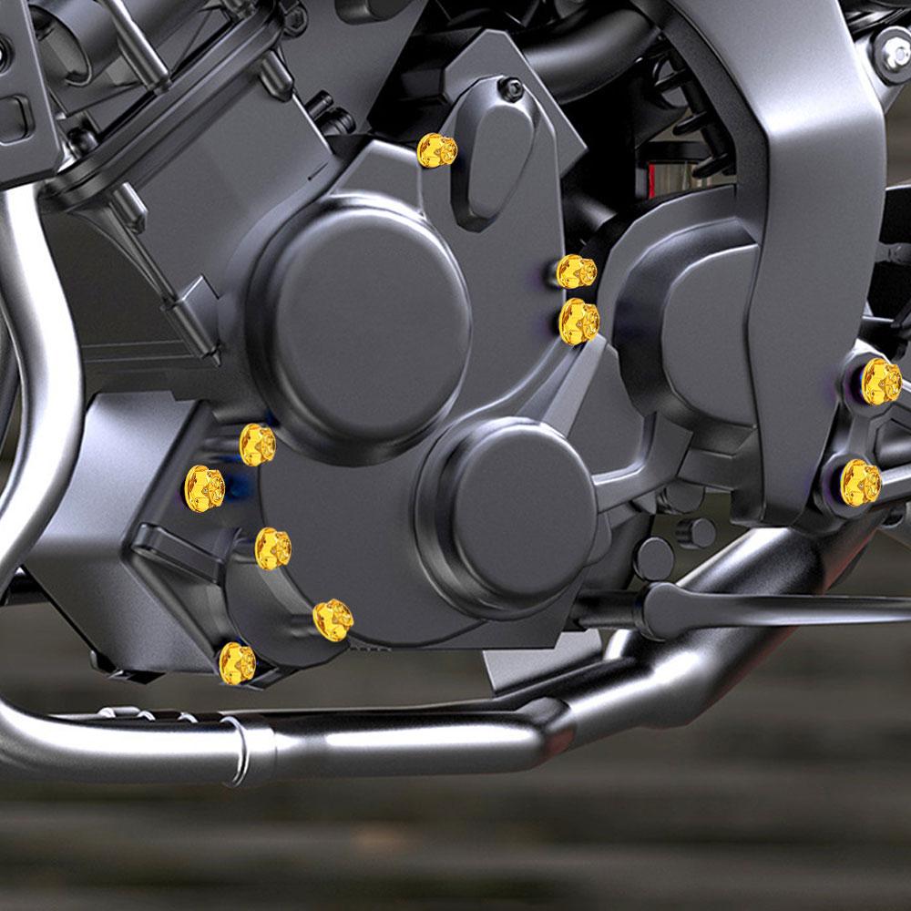 1 Set Motorcykel Skruvkapselskydd Huvud Kropp Dekorativ Motor Mutter Bult Kapsel Universal Bil Motorcykel Cykel Dekoration Tillbehör