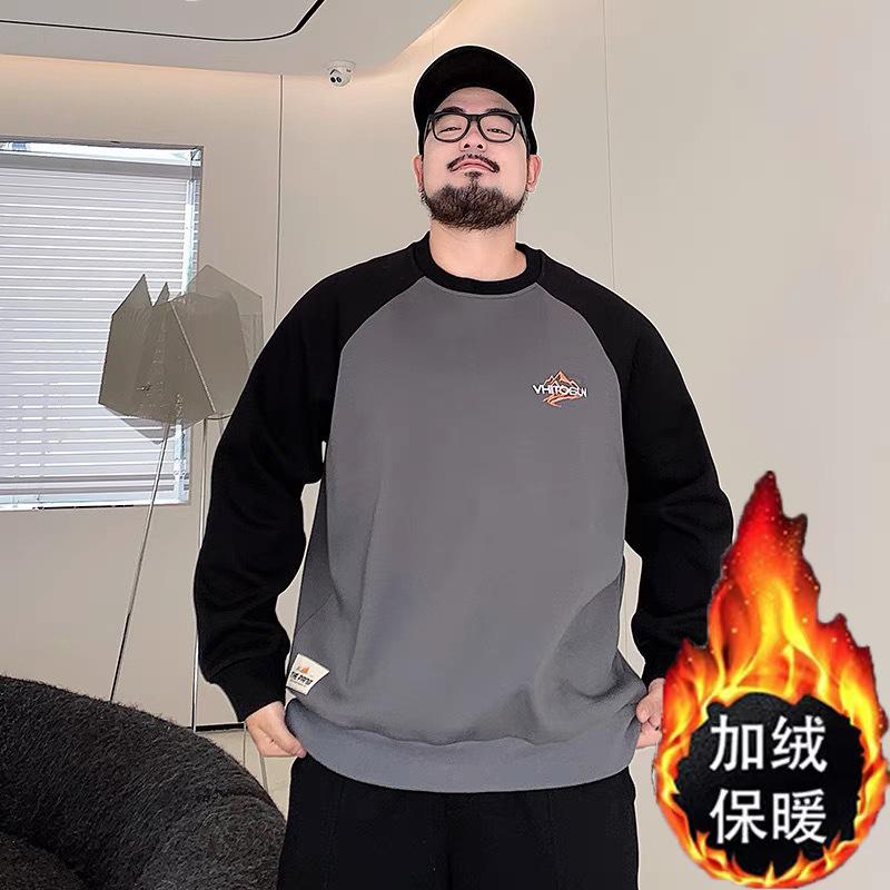 Color blocking soft high quality fabric wrinkle-resistant men's street sports casual breathable loose fashion trend comfortable tops
